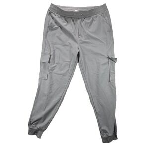 NWT WOMENS RACHEL ZOE Size S RELAXED FIT MID RISE CARGO JOGGER PANTS Gray